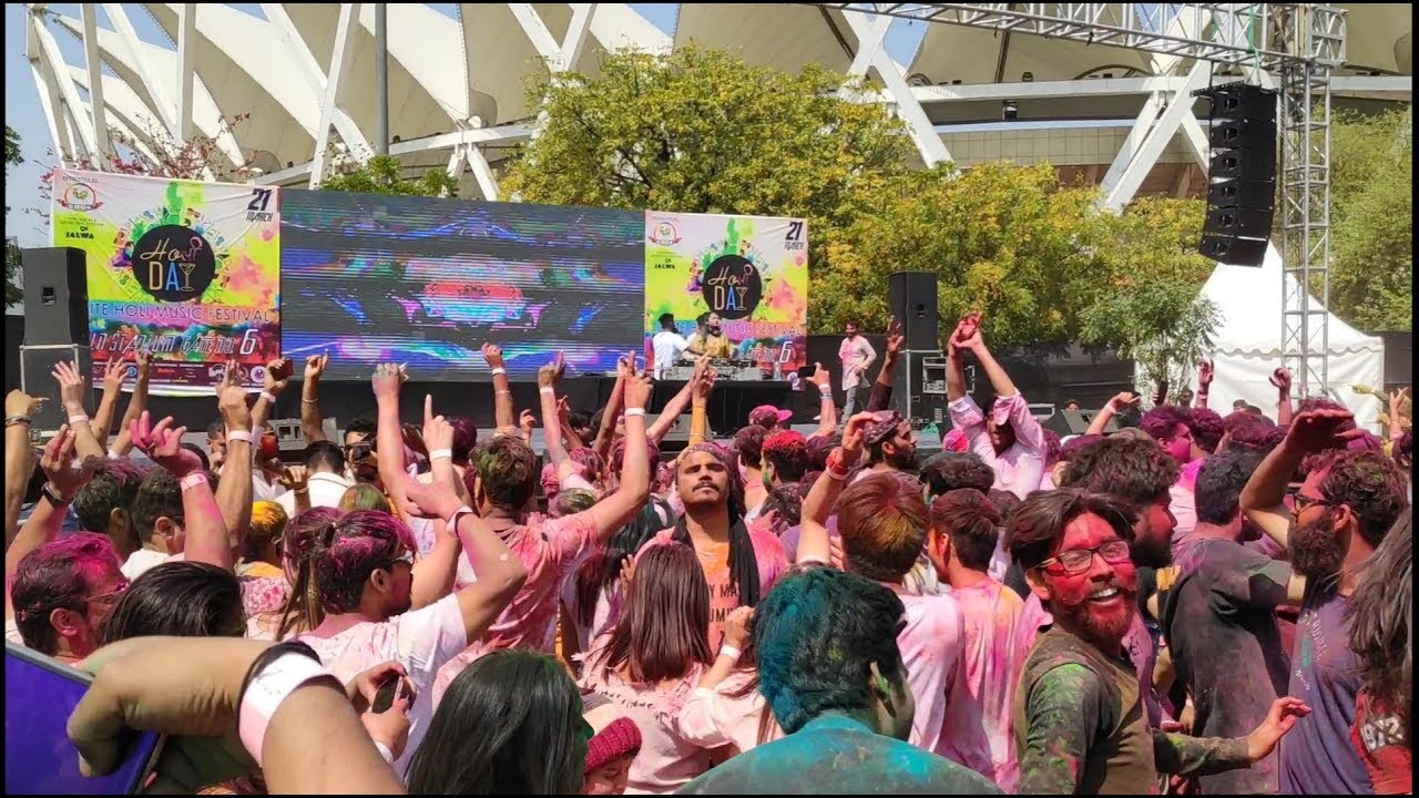vlog#_1 HOLI DAY FESTIVAL JLN STADIUM DELHI
