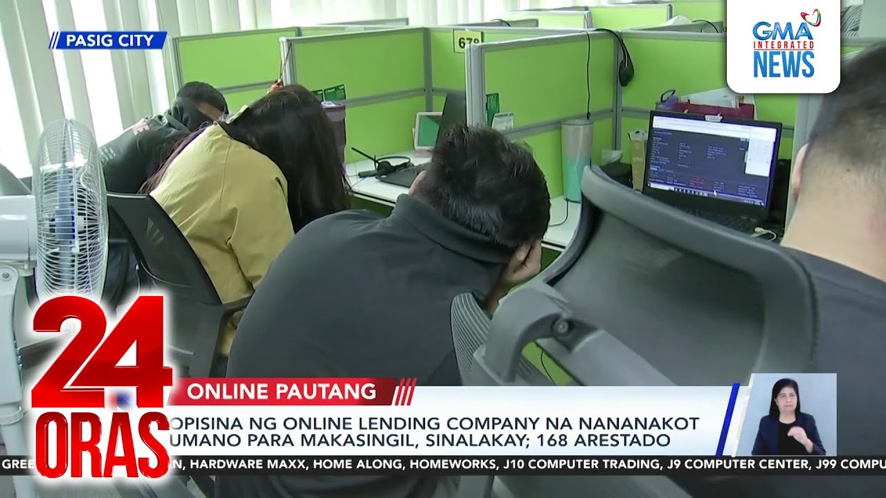 Opisina ng online lending company na nananakot umano para makasingil, sinalakay; 168... | 24 Oras