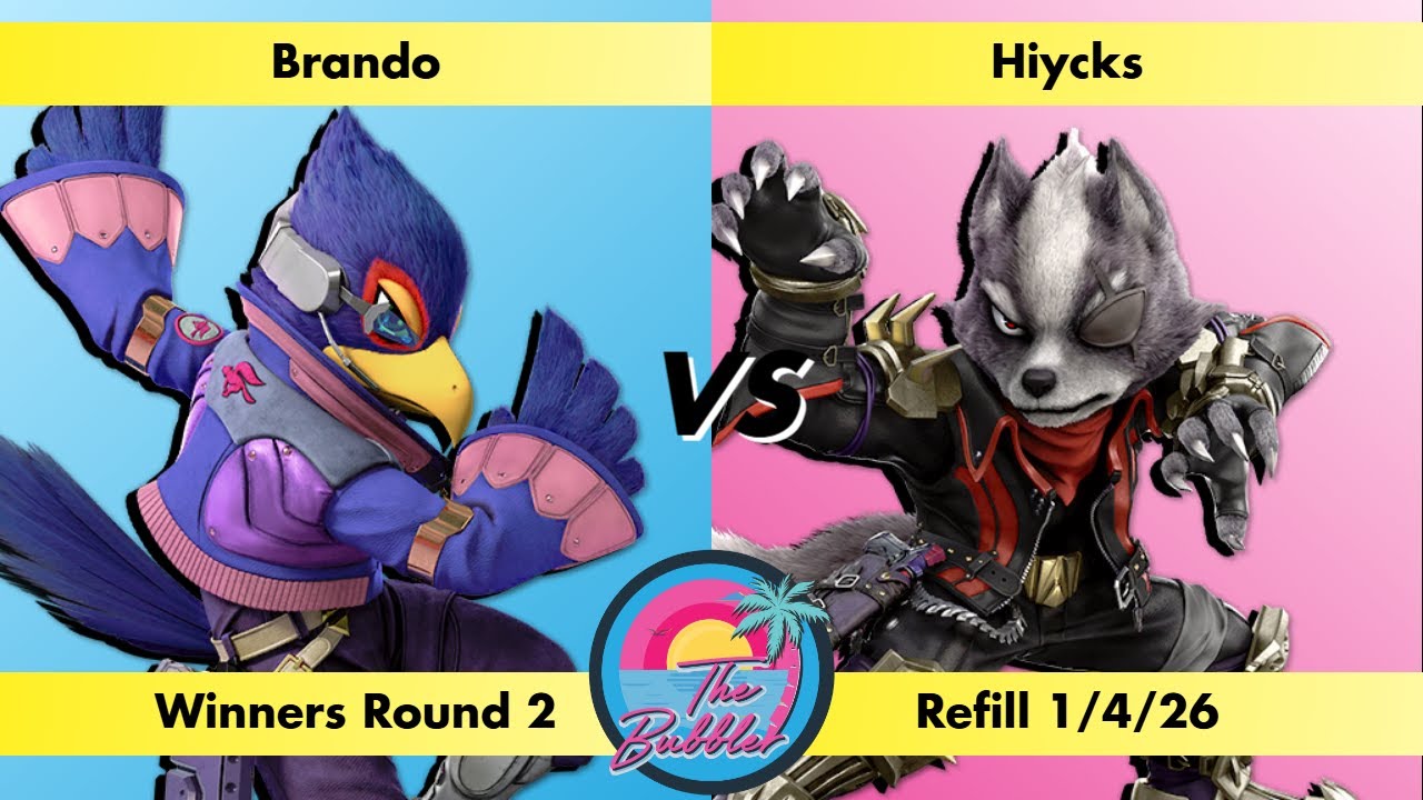 Brando (Falco) vs Hiycks (Wolf) - Winners Round 2 Bubbler Refill 1/4/26