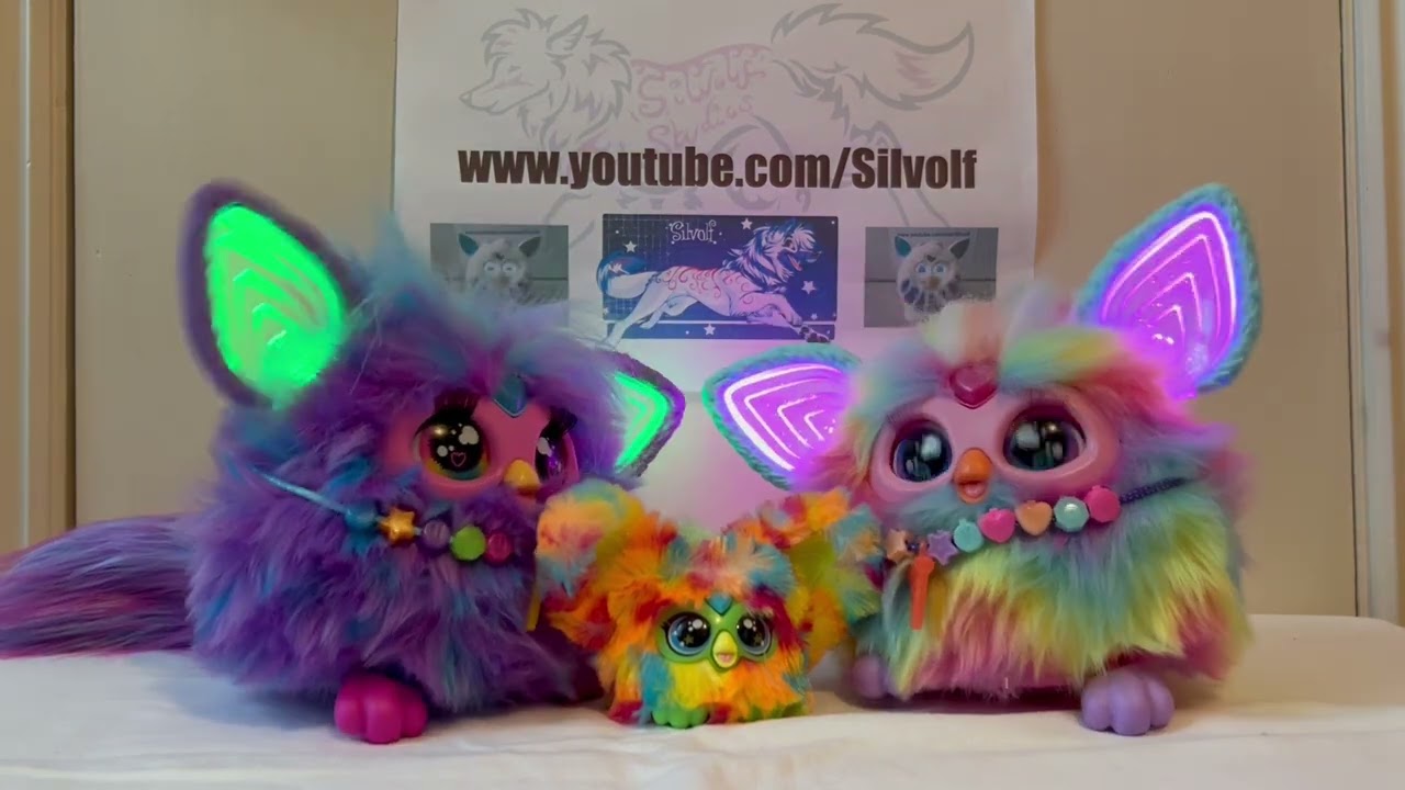 Two Furbys and One Furblet Chatting