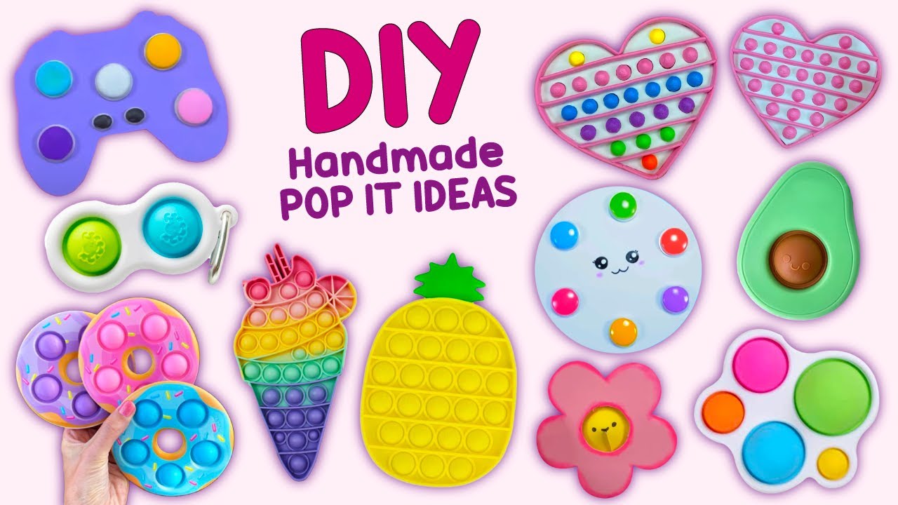 8 HANDMADE POP IT IDEAS YOU WILL LOVE #popit