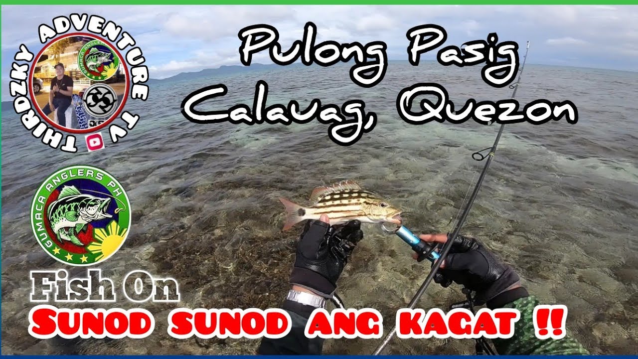 Ultralight Fishing Philippines Pulong Pasig Calauag Quezon Harvest good size Lapu-lapu, Snapper