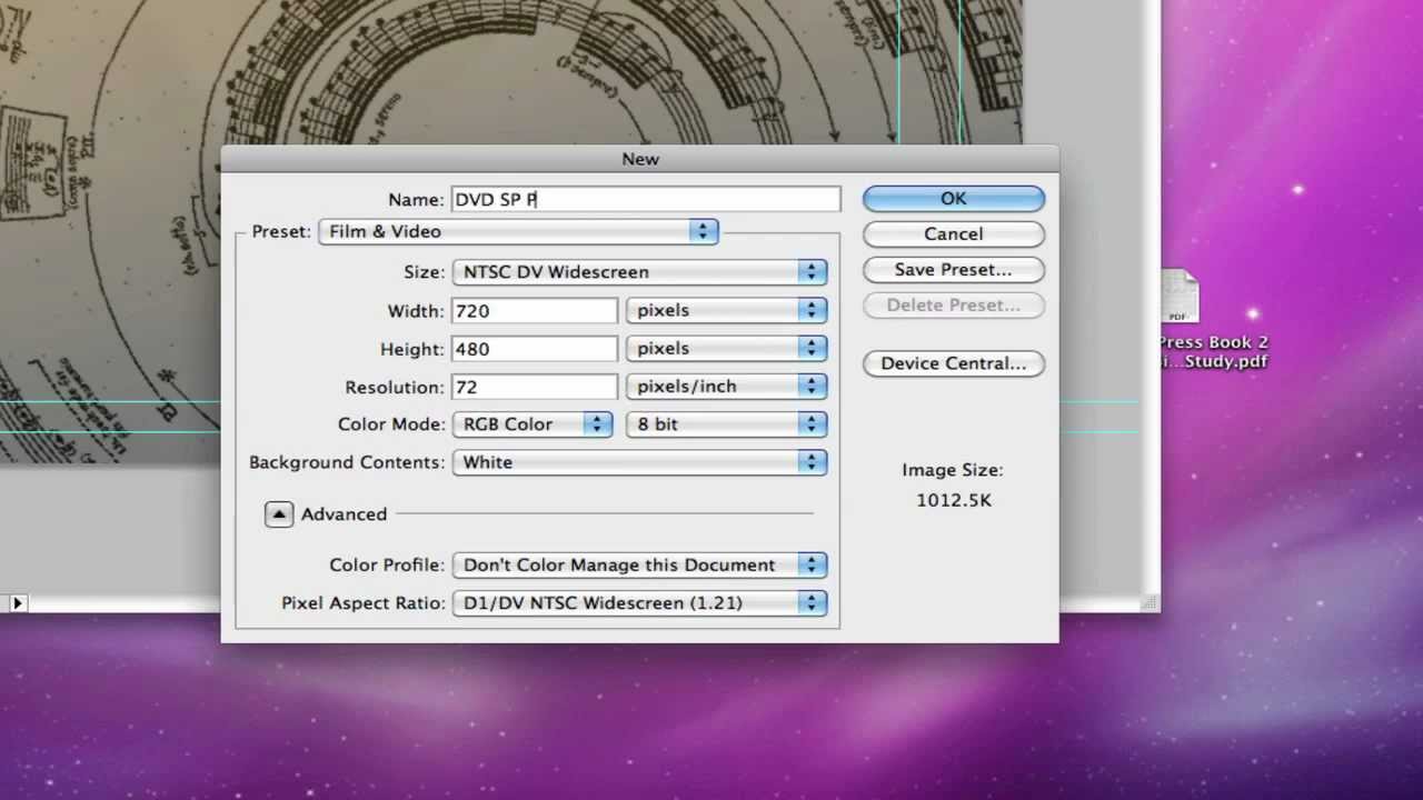 DVD Studio Pro - Custom Photoshop Backgrounds