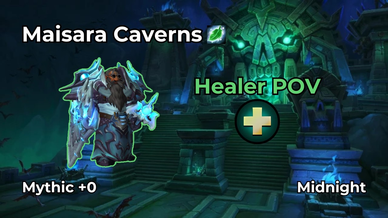 Maisara Caverns +0 | Restoration Shaman Healer POV | WoW Midnight M+