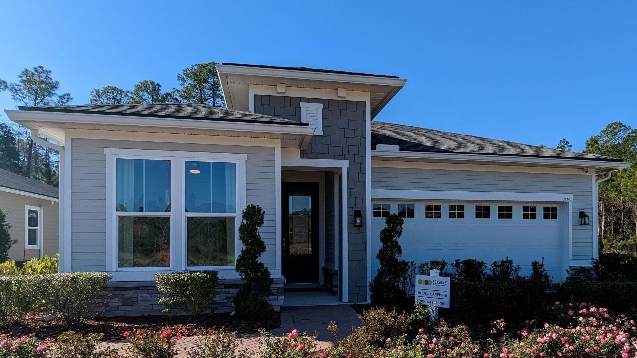 4 Bedroom 3 Bathroom New Construction Model Home Tour in Yulee Florida