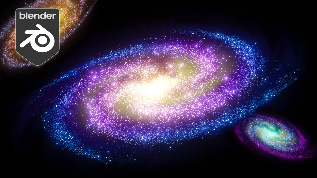 Stylised Galaxy in Blender