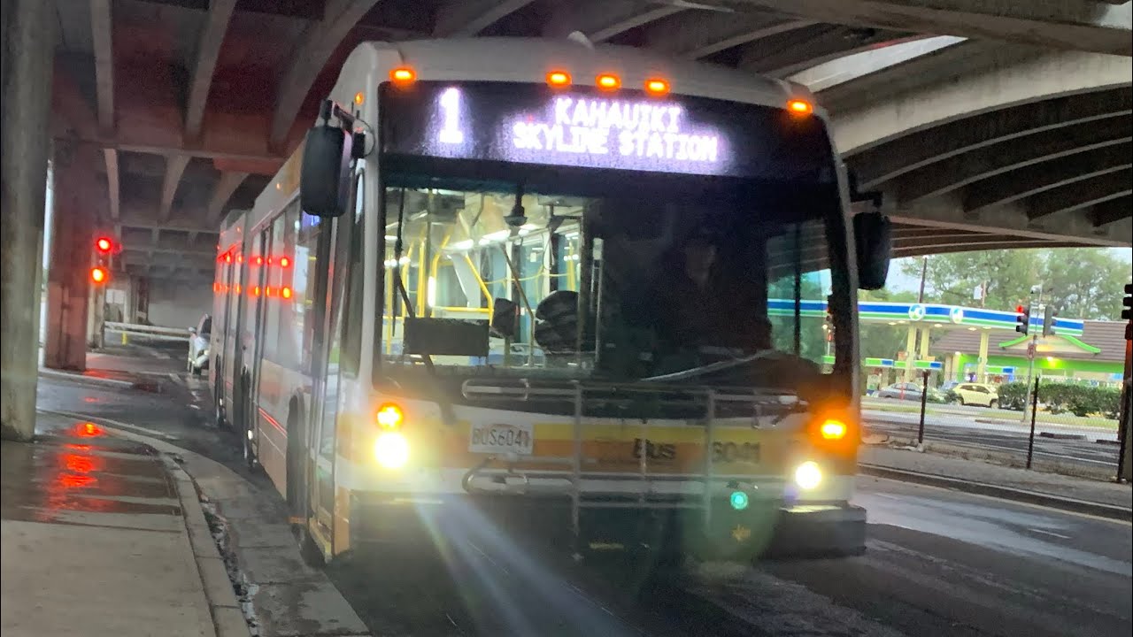 Honolulu TheBus #6041 [2023 NovaBus LFSA] Route 1-Kahauiki-Kalihi Transit Center Skyline Station