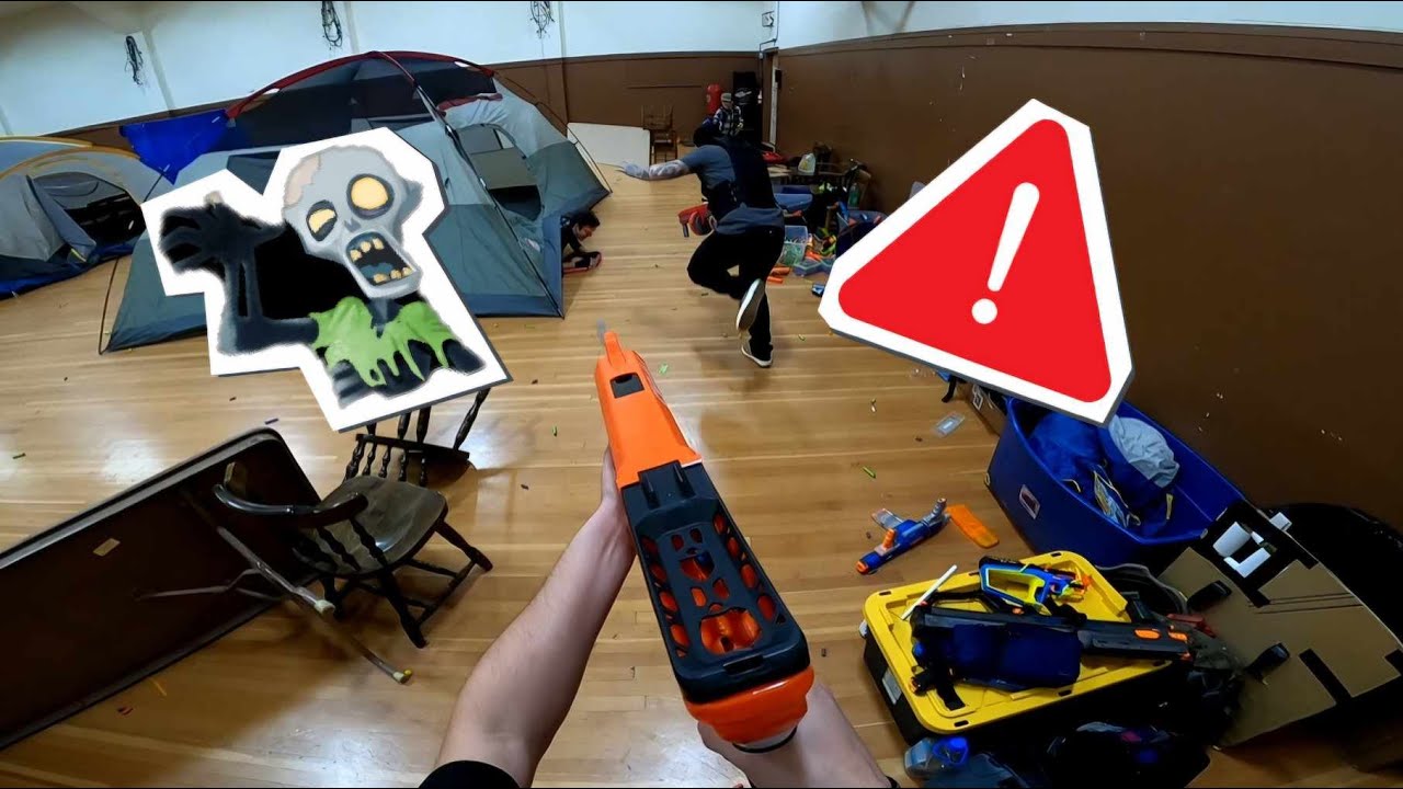 NERF ZOMBIES (IN REAL LIFE) Gym Battles ep. 2