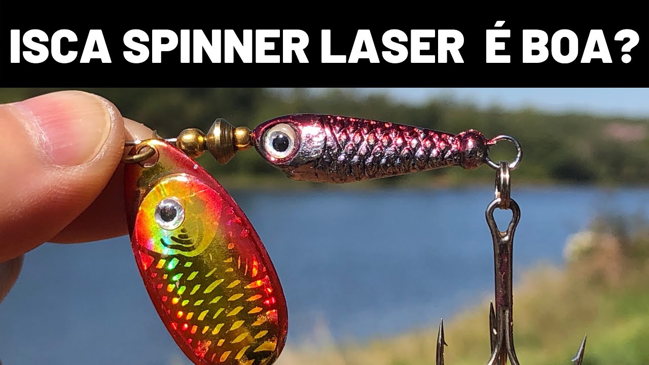 Isca artificial Spinner Laser pega peixe?#pesca