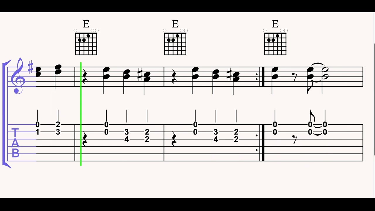 'Green Onions' Rhythm Part (Guitar Ensemble)
