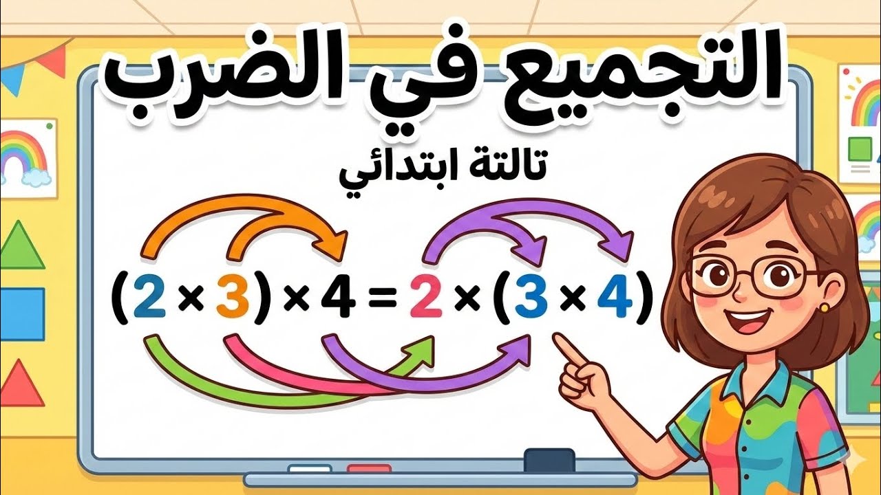 التجميع في الضرب بدون حفظ ❌ | افهم رياضيات تالتة ابتدائي صح ✔