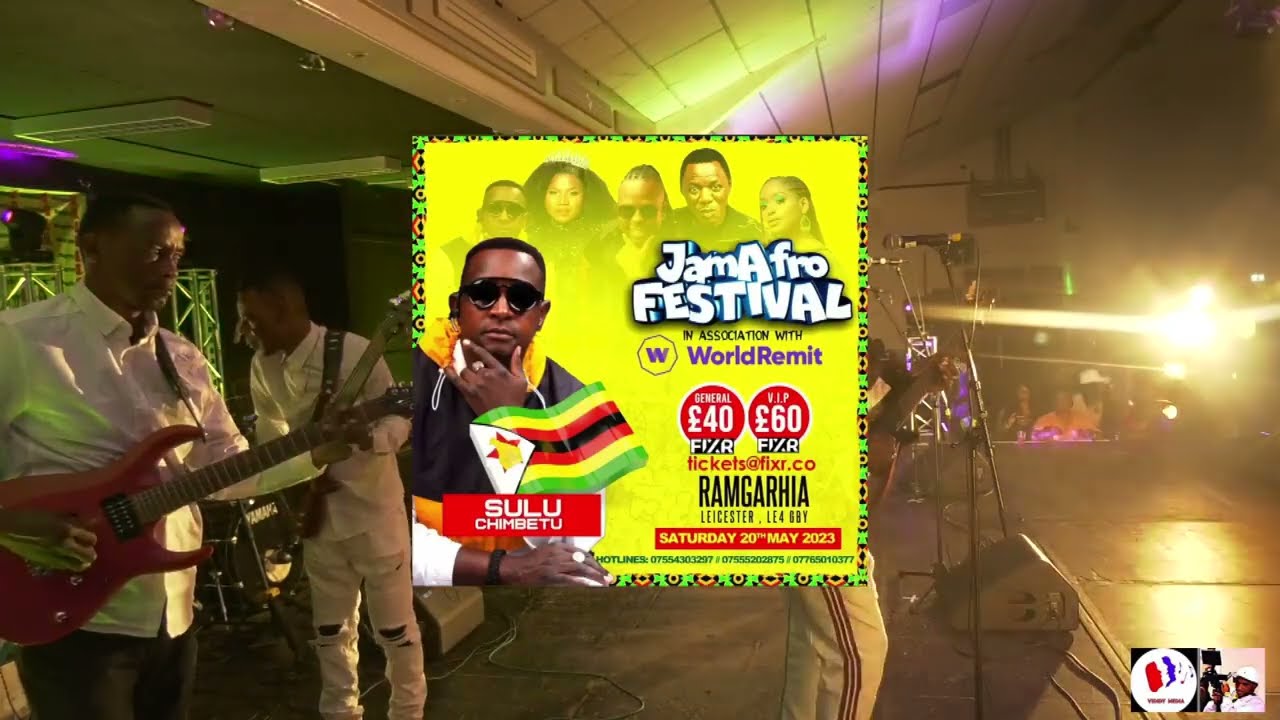 Sulumani Chimbetu on JamAfro stage in Leicester Uk 2023