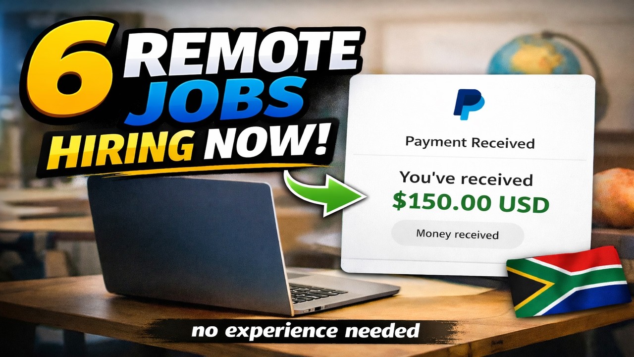 6 No Experience Remote Jobs For South Africans (Start Today)
