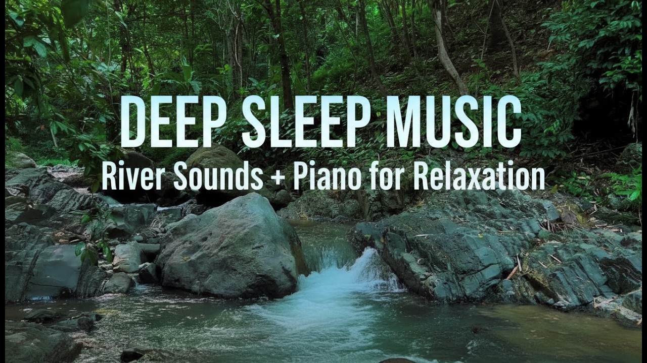 Mountain River Flowing Sounds 24/7 | Nature Sounds White Noise | Flowing Water for Deep Sleep, Relax