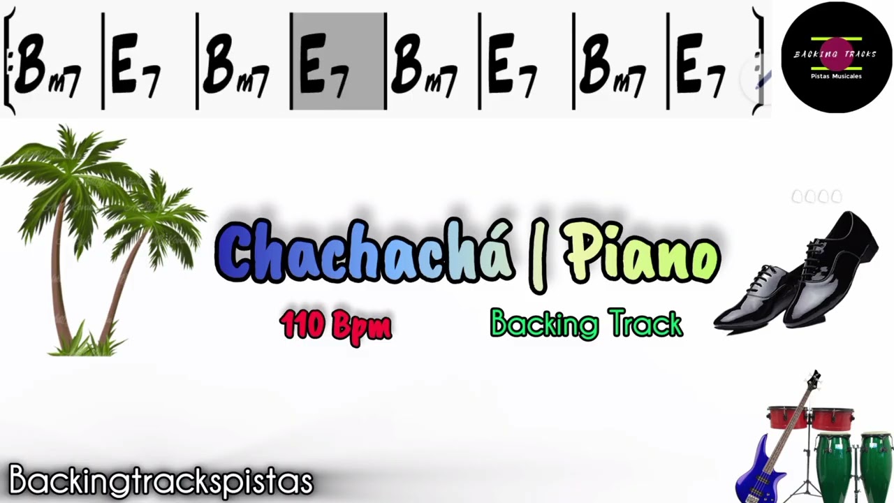 Pista de Chachachá para Piano | Bajo y Percusión | 110 BPM