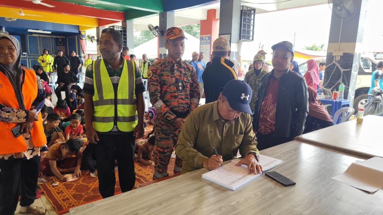 Ketua Jajahan Bachok, Jawatankuasa Pengurusan Bencana Daerah Tinjau Operasi PPS