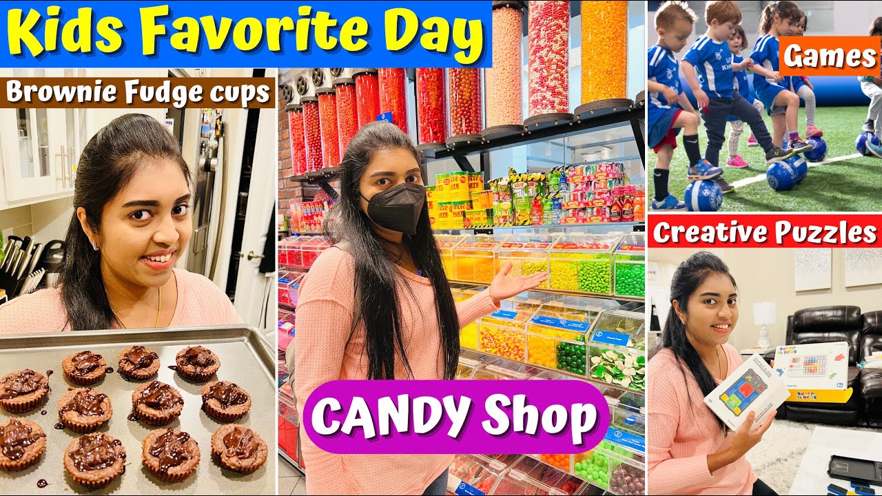 🍭 Favorite Day Challenge விளையாடலாமா? | Yes Day | Candy Shop | Ft. GiiKER Tech Toys | USA Tamil VLOG