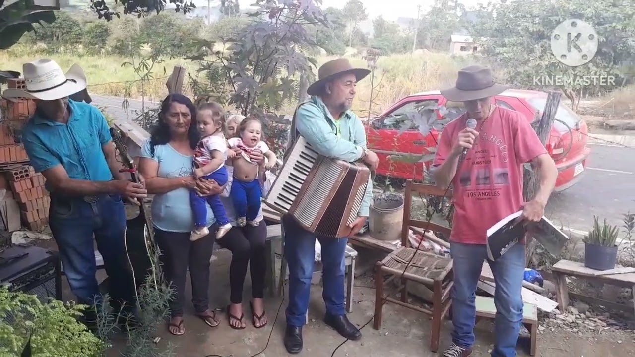 Paulo e Pedro irmãos e Ângelo filho 🤠 música 🎶( APARECEU A GAITA VELHA )
