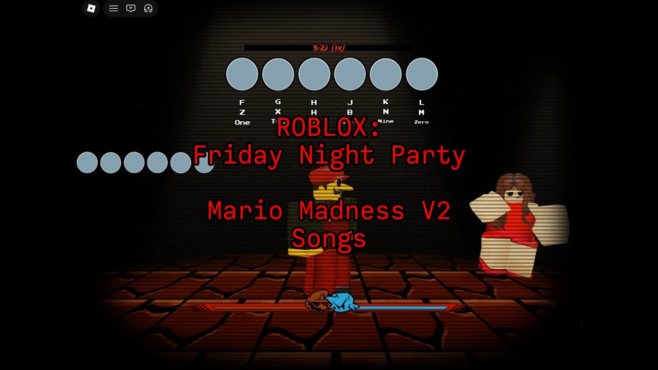 ROBLOX: Friday Night Party (Part 1) Playing Mario Madness V2 Songs