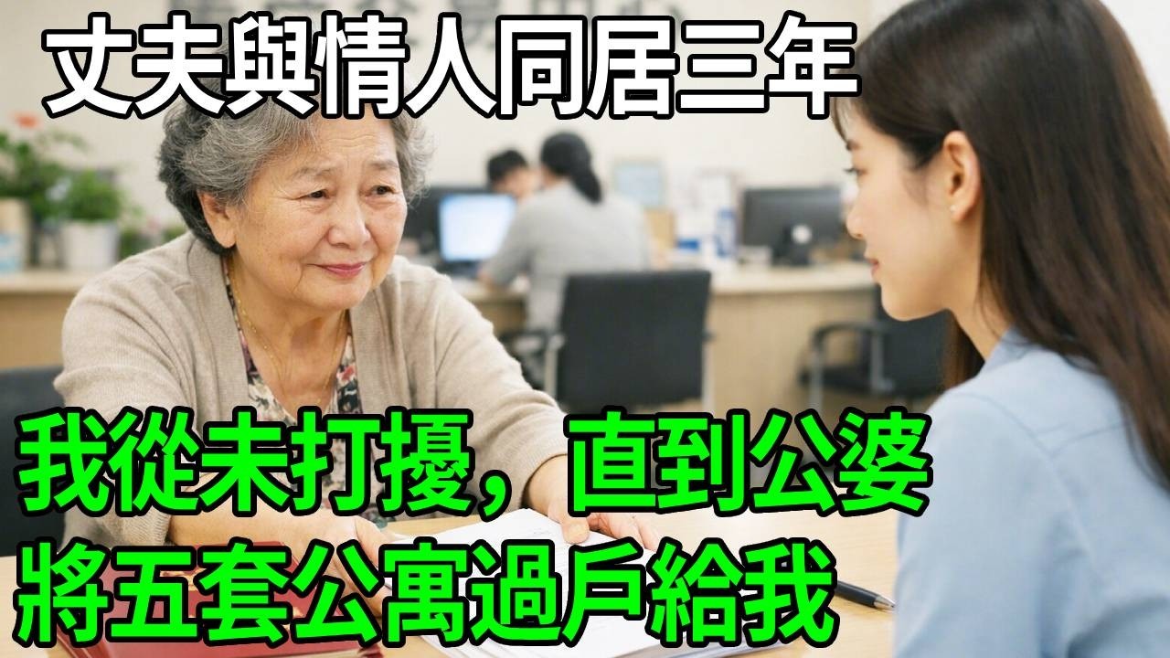 丈夫與情人同居三年，我從未打擾，直到公婆將五套公寓過戶給我，婆婆平靜說：好了，去辦手續吧！#生活經驗 #故事分享 #故事頻道 #情感故事 #為人處世 #心靈暖流 #正能量 #反转