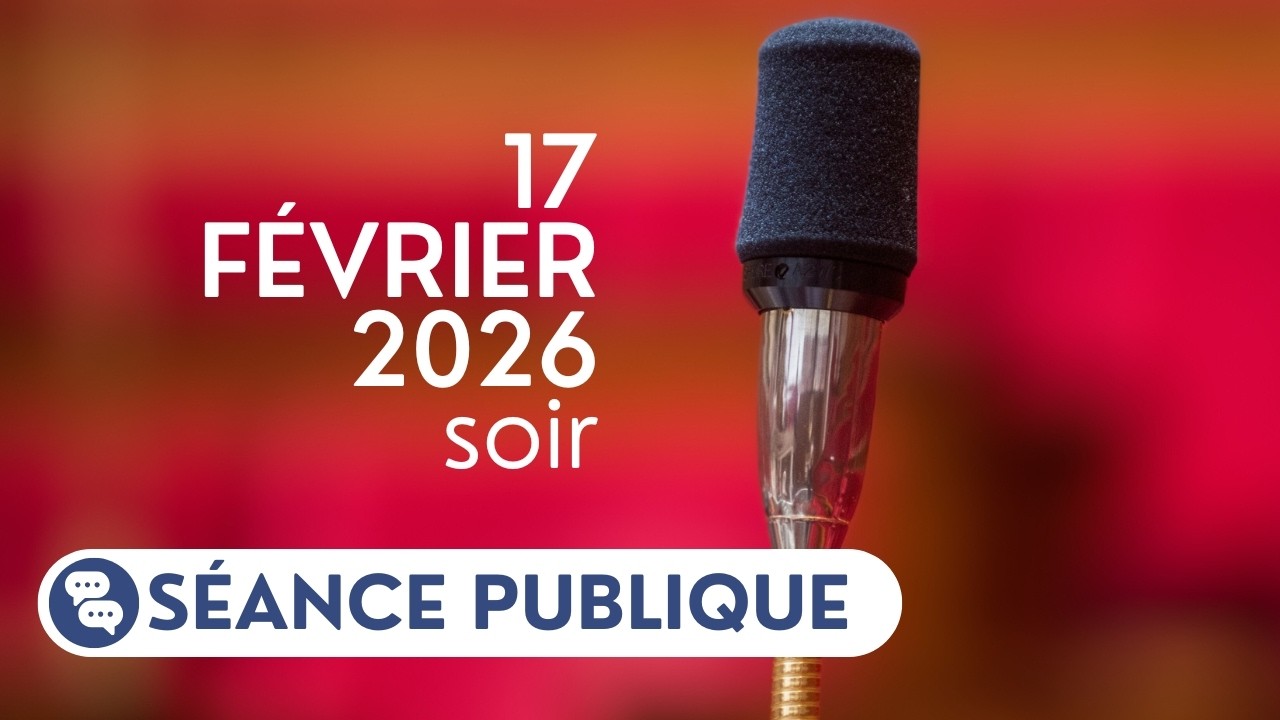 🔴 Suivez la séance publique du mardi 17 février, soir