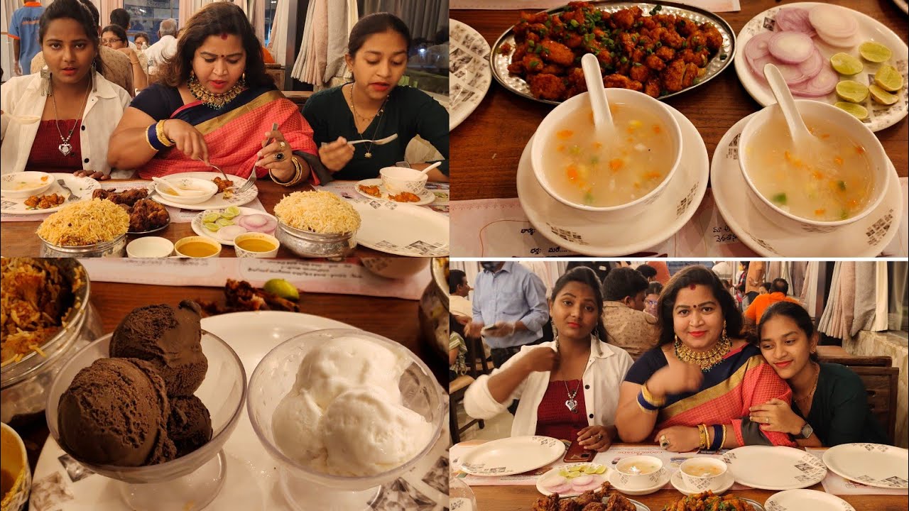 RESTAURANT LO PARTY, PrawnsFryBiriyani,ChickenBiriyani, Chickenlollipop,SweetCornSoup,BabyCorn,ice🍨