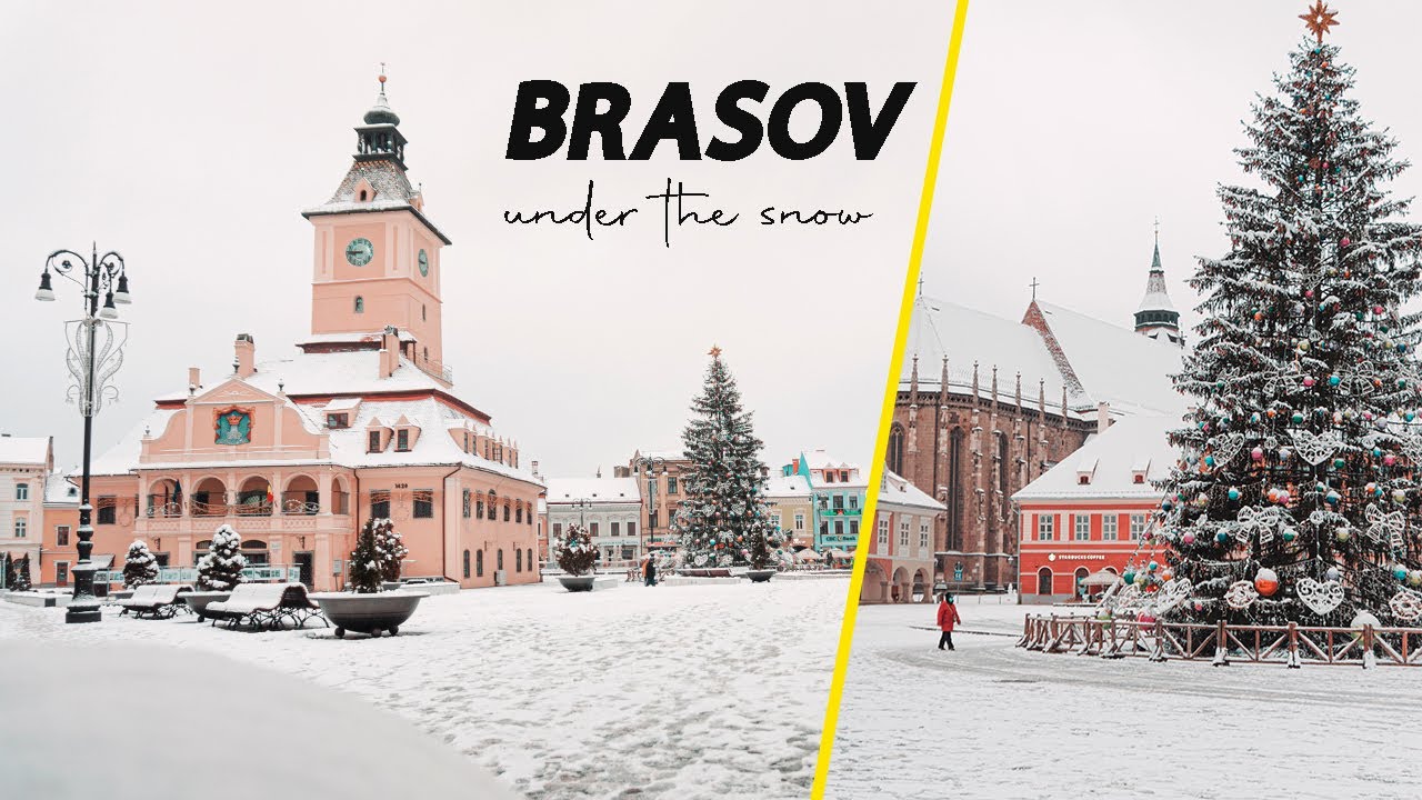 Brasov, Romania under the Snow. A Breathtaking Walking Tour