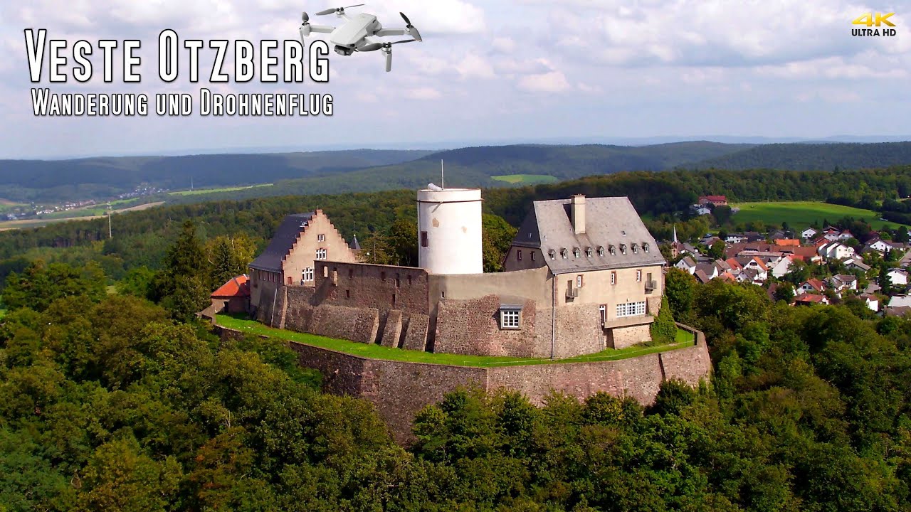 Veste Otzberg | Drohne | Wanderung | 4K Video | Drohnenflug | Hessen | Odenwald | Burg | 2021