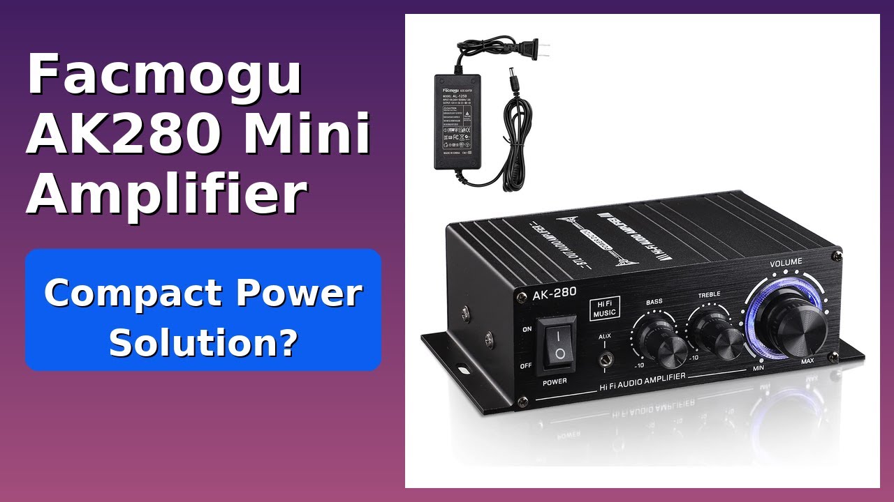 REVIEW (2026): Facmogu AK280 Mini Amplifier. Features.
