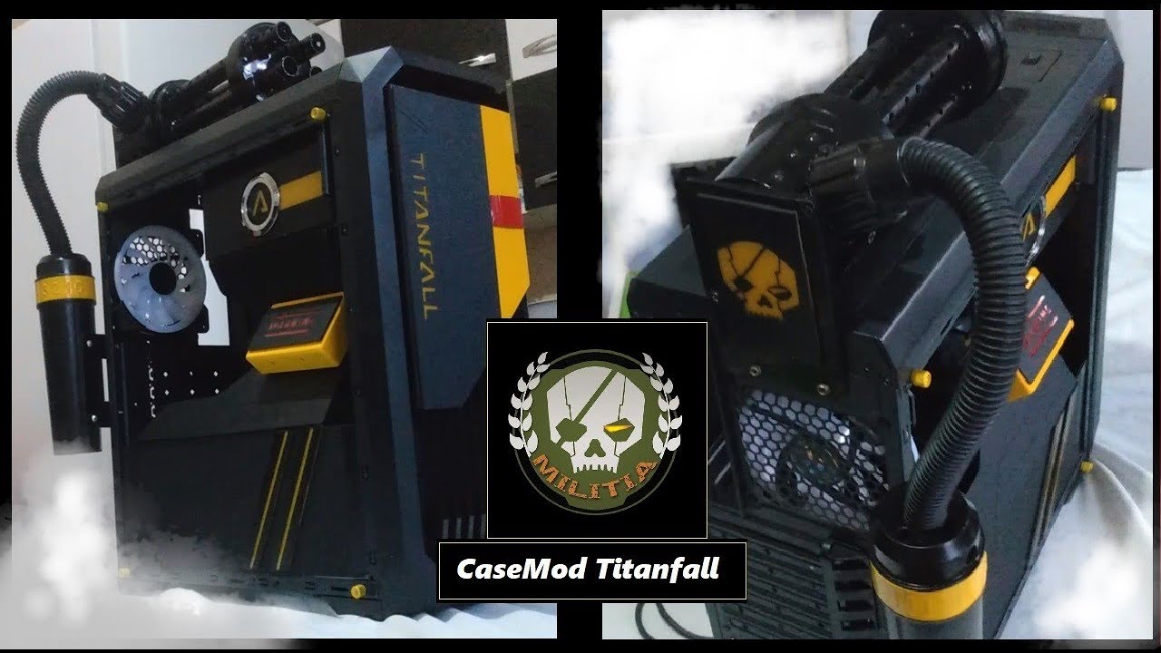 Custom PC TitanFall  CASE MODDING /  DIY PC Case Build  | Моддинг кейса 2022