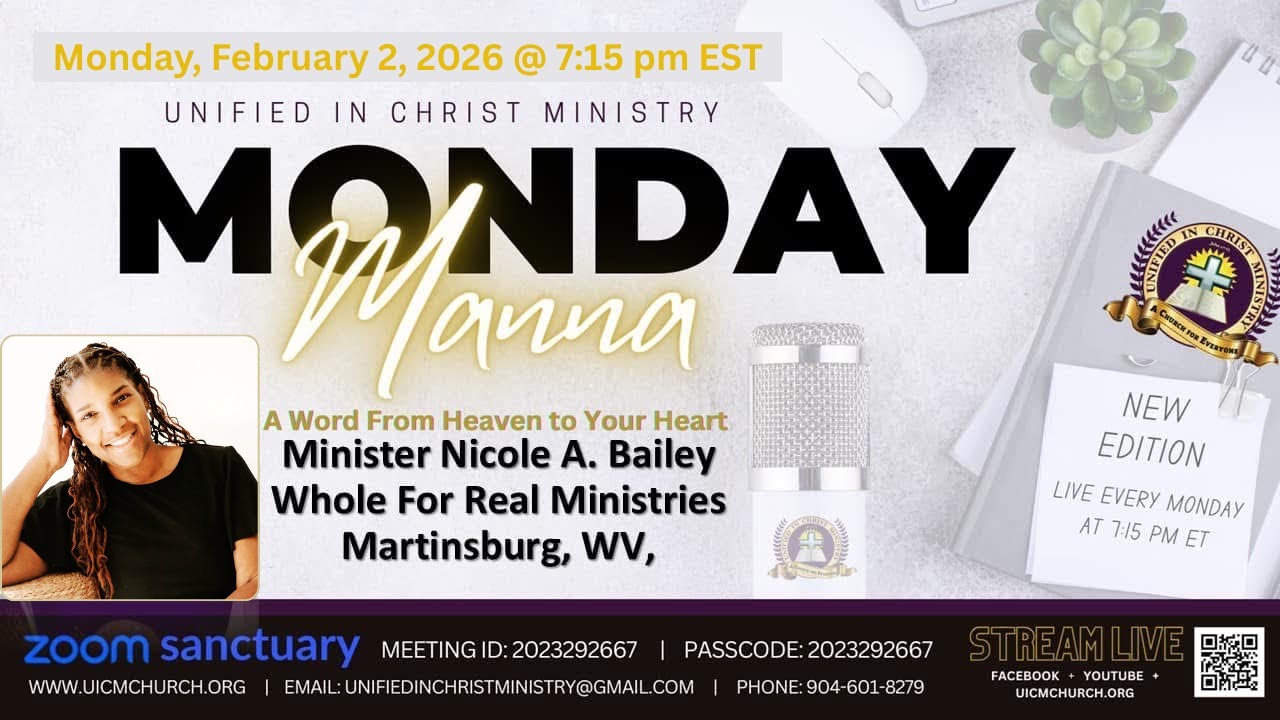 Monday Manna: Minister Nicole A. Bailey, Whole For Real Ministries, Martinsburg, WV