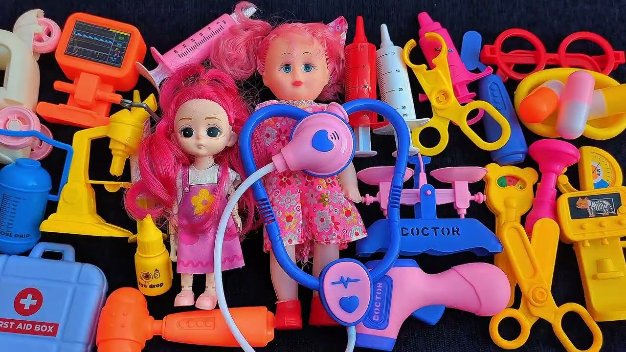 4:44 Minutes Satisfying with Unboxing Princess Dolls,Toys Set,Swing&Slide Collection ASMR | Review
