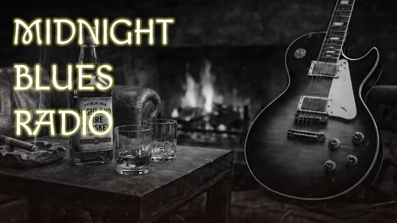 Midnight Blues Radio 🎸 24/7 Slow Blues Guitar for Study, Relax & Deep Focus