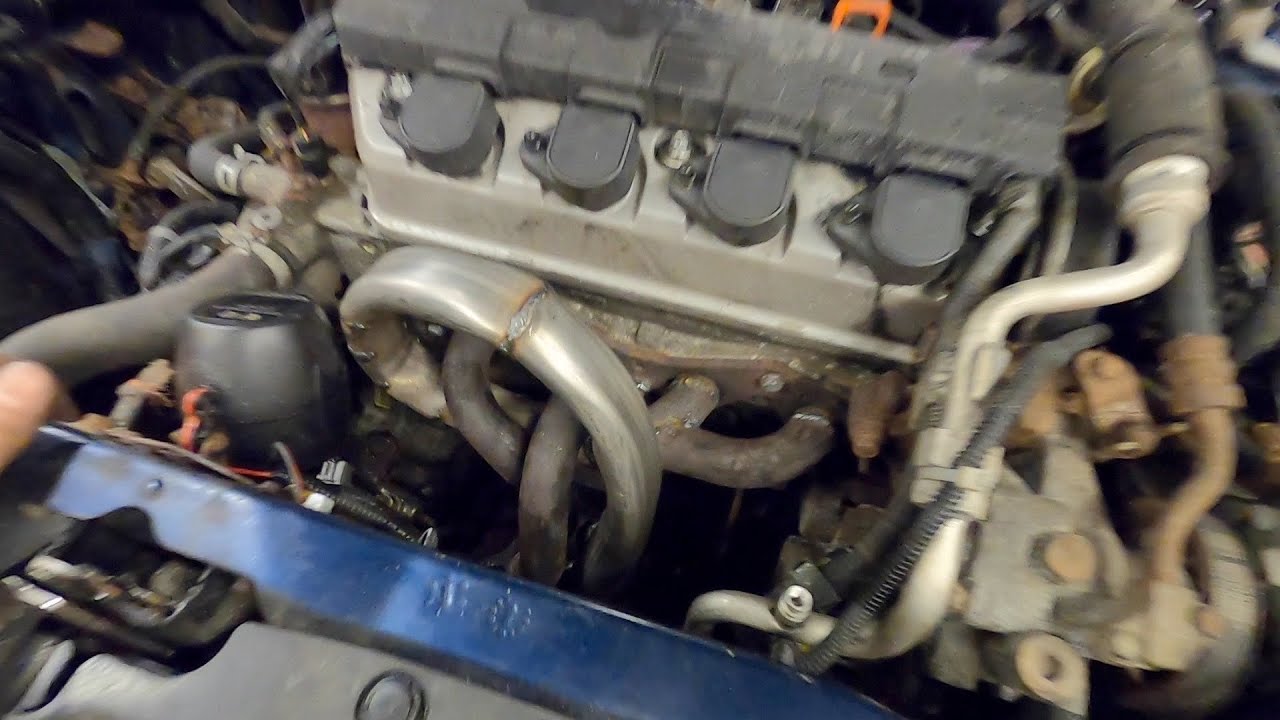 Made a Sloppy UEL Header for the Honda...