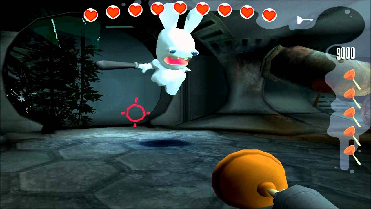 Rayman Raving Rabbids Walkthrough Test 75 Bunnies Aren't Scared of The Dark