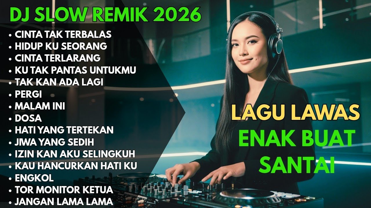 VIRAL DJ REMIK DANGDUT SLOW FULL BASS ||| DJ CINTA TAK TERBALAS ||| COCOK BUAT SANTAI