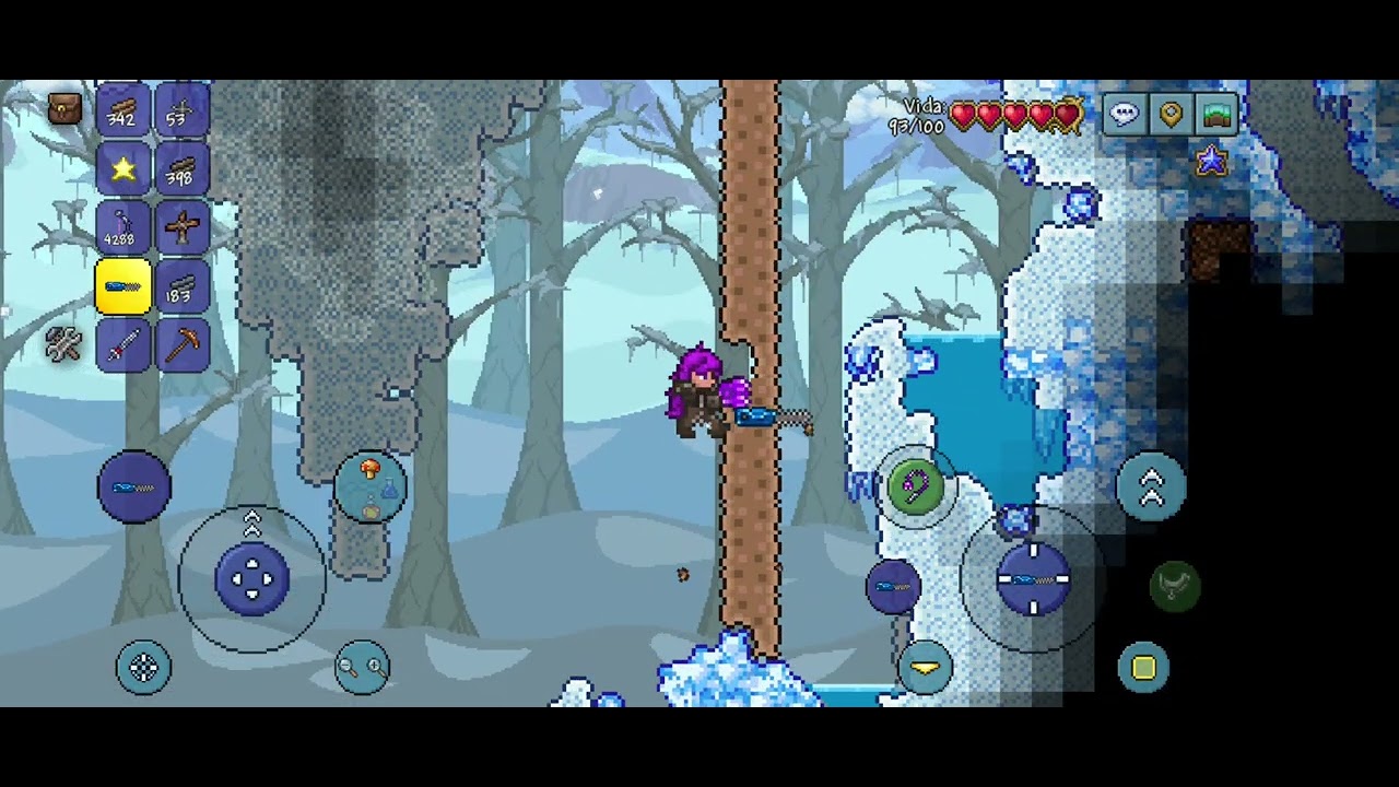 Jogando Terraria - Fazendo coisas, talvez bases