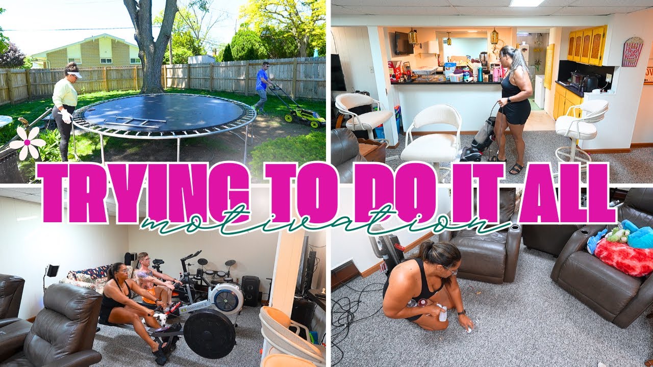 TRYING TO DO IT ALL: big changes, home workout space, yard work!