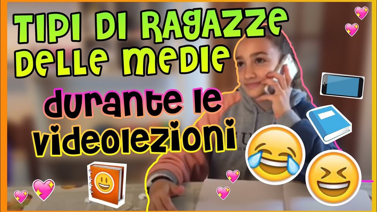 Tipi di ragazze delle medie durante le video lezioni, Letizia Saronni, Emma Fadda, Camilla Redaelli