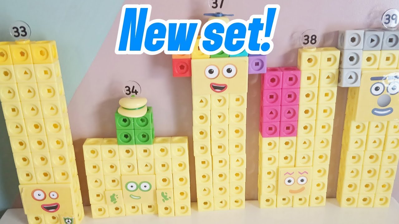 Unboxing The New Numberblocks 31-40 Mathlink Cubes Activity Set!