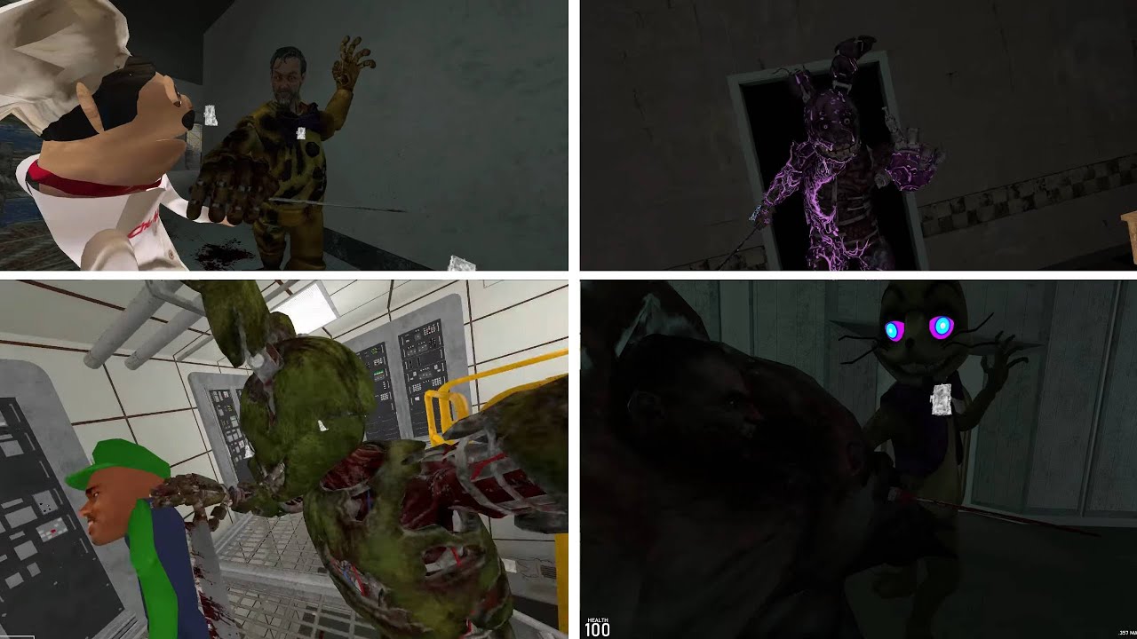 The Greatest[DrgBase] Dbd Springtrap Nextbot Ever Showcase (Garry's Mod)