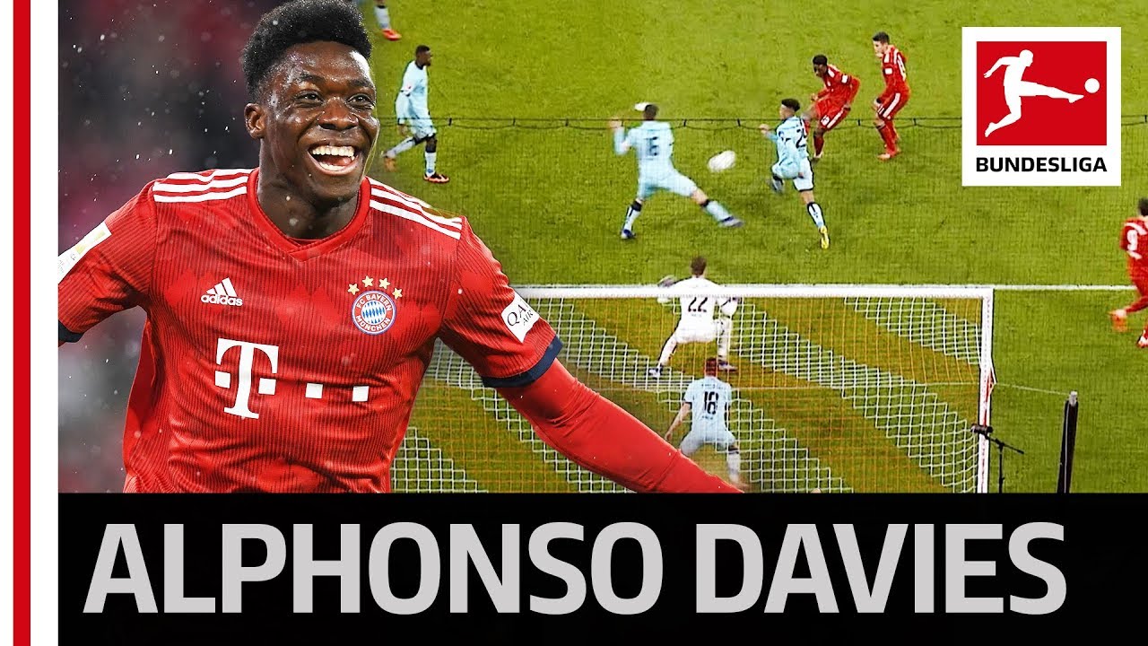 18-Year-Old Alphonso Davies Scores His First Goal for FC Bayern M&uuml;nchen