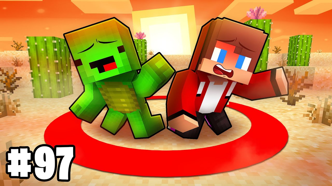 Mikey and JJ Survive 100 Days in a Desert in Minecraft (Maizen)