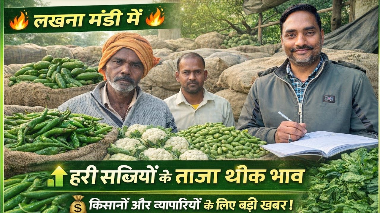 👍लखना मंडी में आज हरी सब्जियों के थोक भाव 👌#सब्सक्राइब 