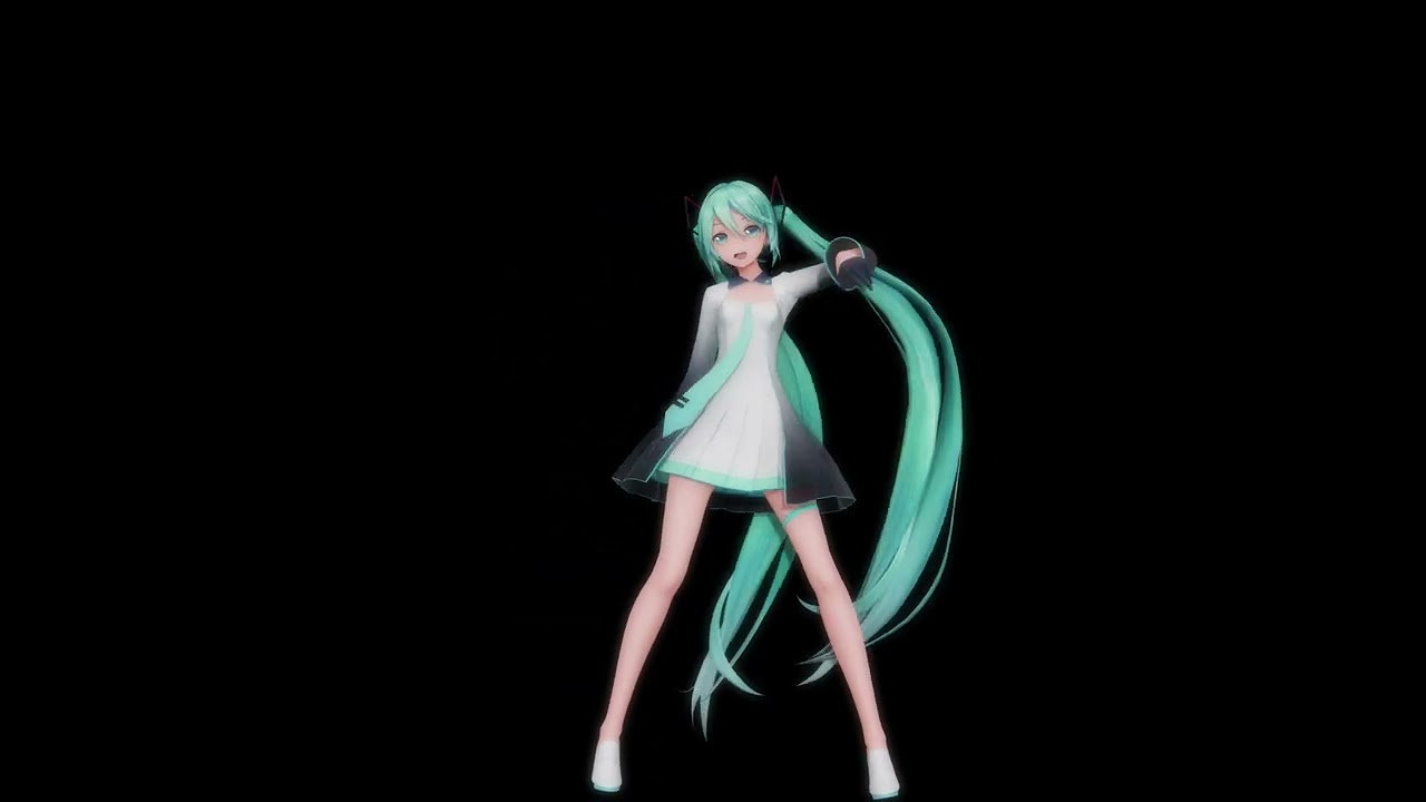 【MMD】ヒアソビ / YYB式初音ミク_10th / 4K60fps / 黒背景 / タブレット用横画面