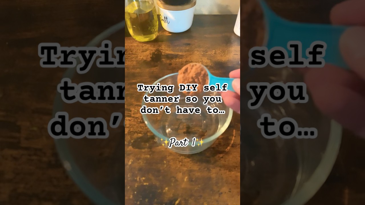 Trying DIY self tanner part 1 #foryou #youtubeshorts #subscribe #diy #tanning #summer