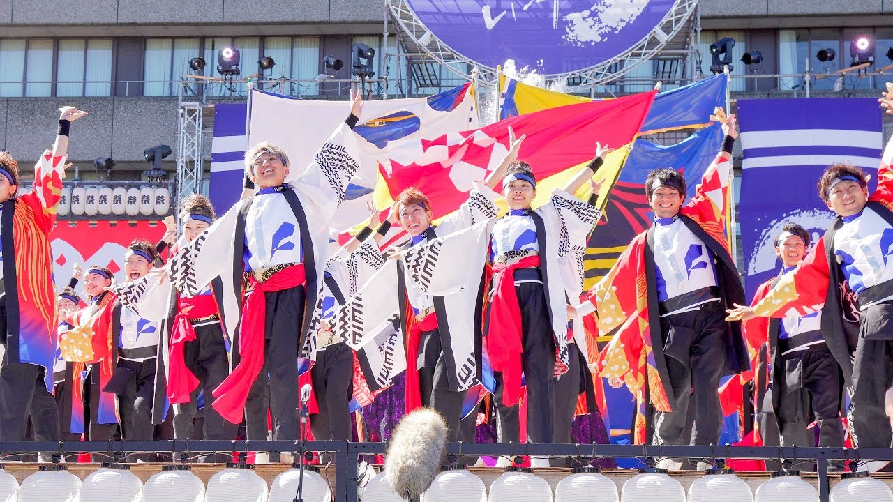 [4K] 飃～FREEDOM～ 　安濃津よさこい 2019　津まつり (中央)