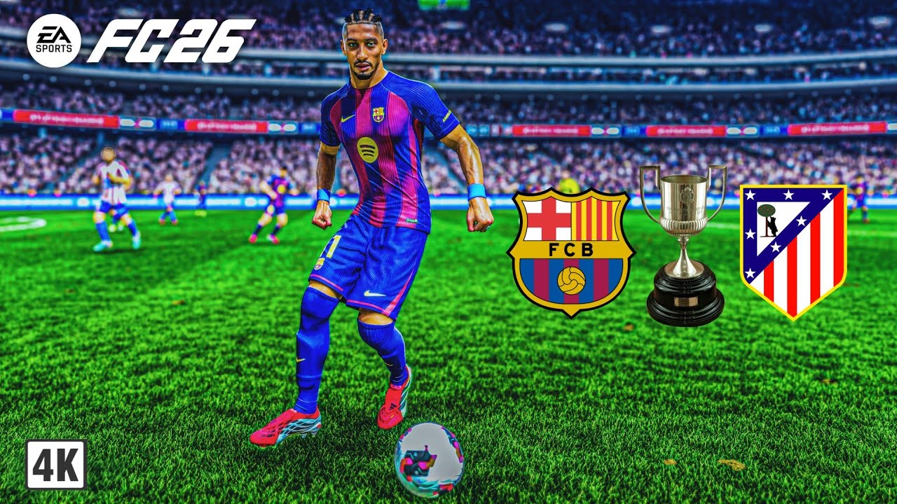 Barcelona vs Atletico Madrid, Copa del Rey. PS5™ EA SPORTS FC26 [4K60]