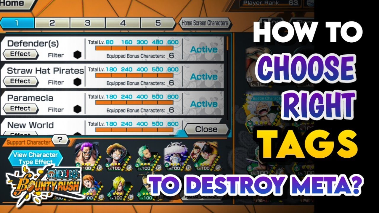 Best Support Tags in One Piece Bounty Rush: A Complete Guide
