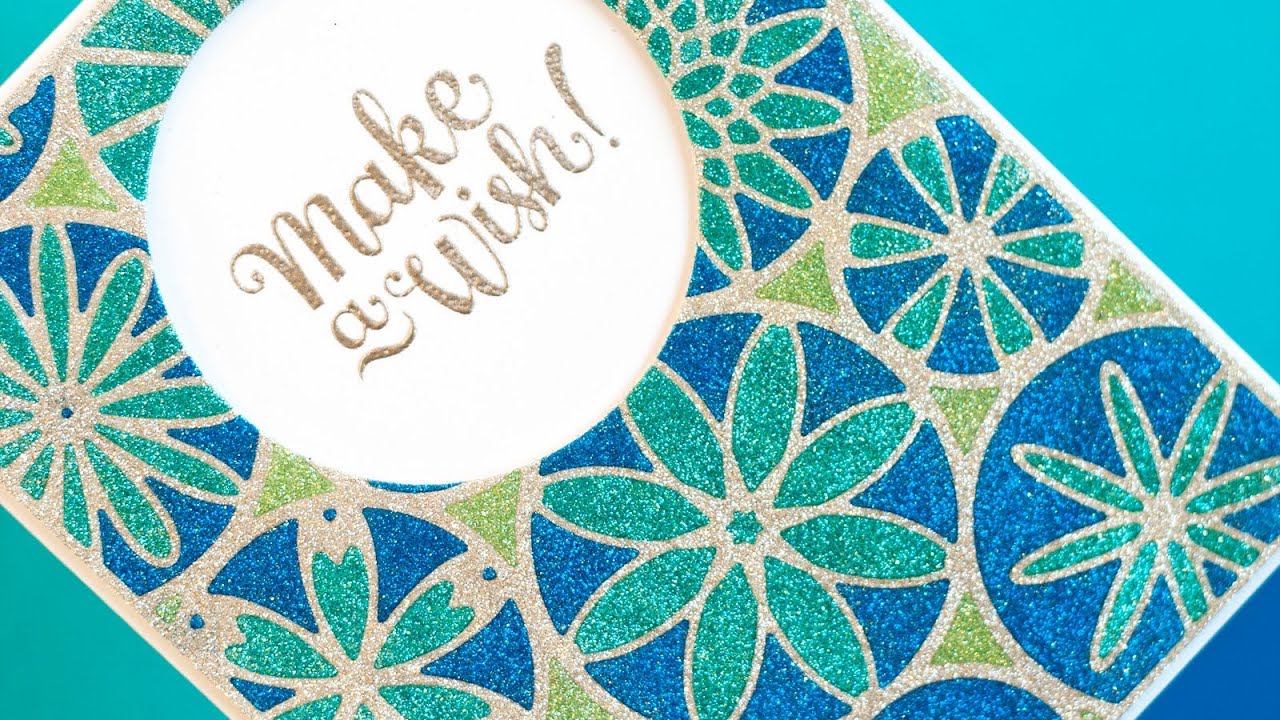 Glitter Die Cut Background